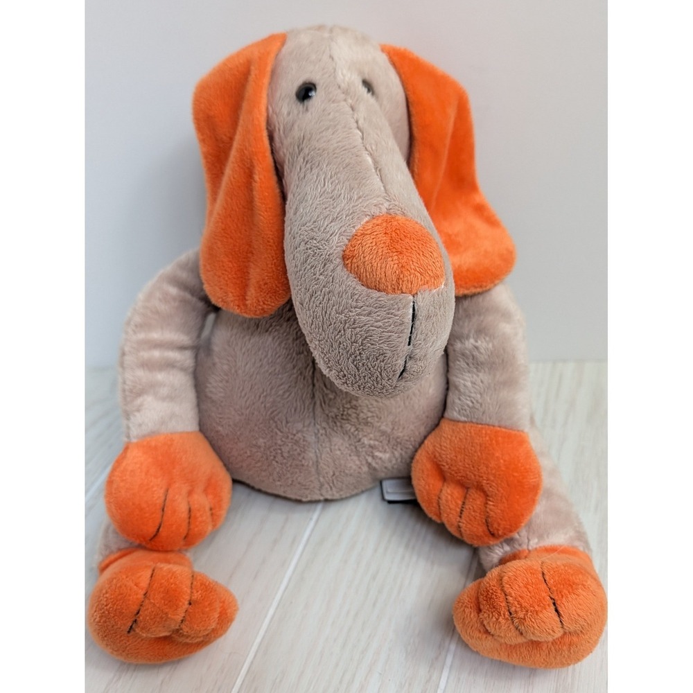 Old Navy Plush Puppy Dog Tan Orange Long Snout Stuffed Animal Beans